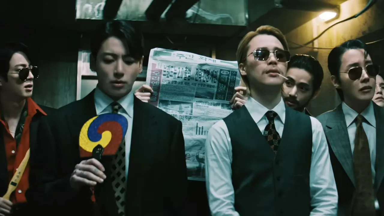 Bts pays homage to oldboy's iconic hallway fight in new '2.0' video