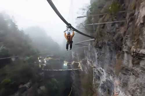 China's extreme tourism: thrill-seekers flock to gravity-defying adventures