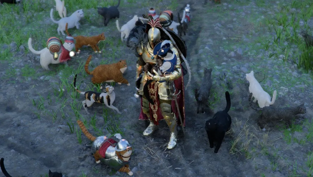 Crimson desert players cultivate elaborate cat armies in open-world rpg